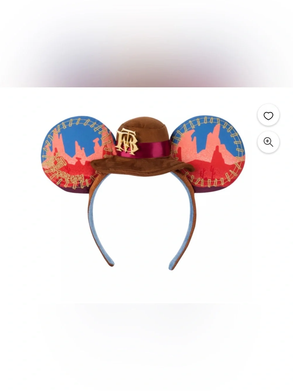 NWT Disneyland resort Big Thunder Mountain plush Mickey ears